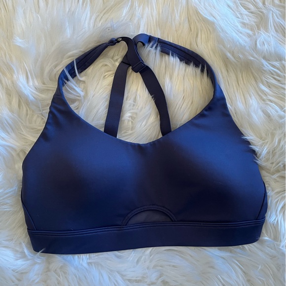 NWOT VICTORIA SECRET SPORT BLUE ACTIVE SPORTS BRA SIZE S - Picture 1 of 10